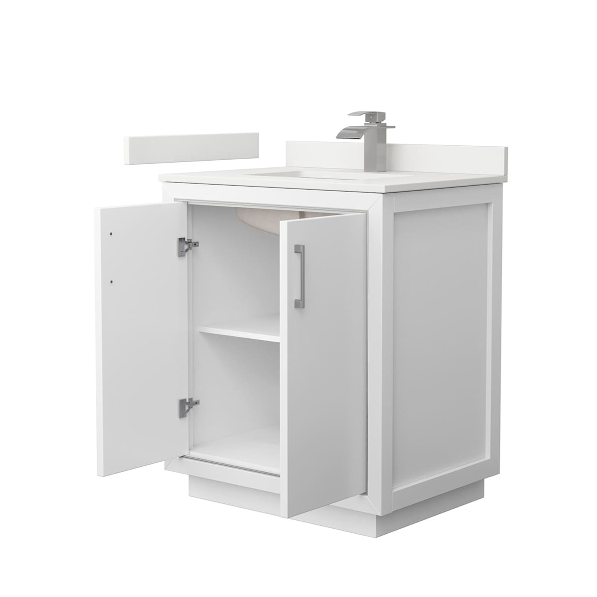 Icon 30" Free Standing Single Basin Vanity Set with Cabinet and Quartz Vanity Top