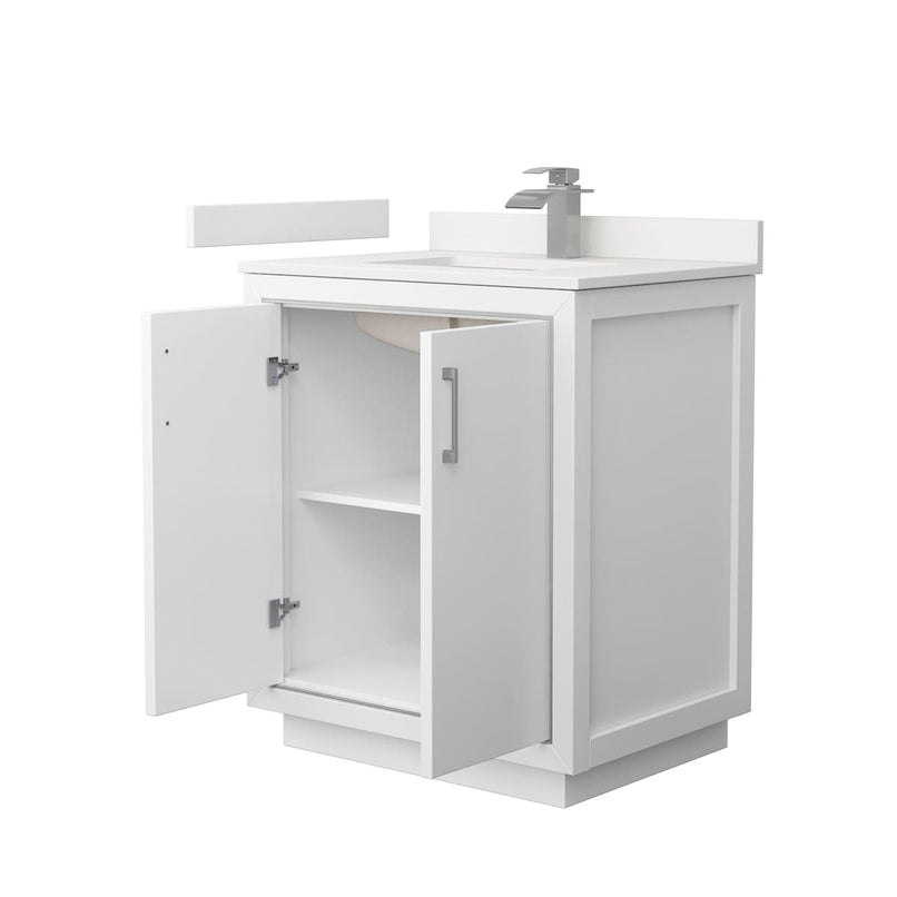 Icon 30" Free Standing Single Basin Vanity Set with Cabinet and Quartz Vanity Top - image 8