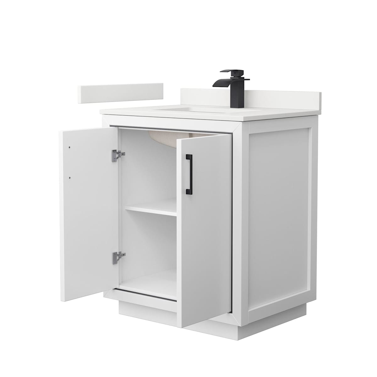Icon 30" Free Standing Single Basin Vanity Set with Cabinet and Quartz Vanity Top