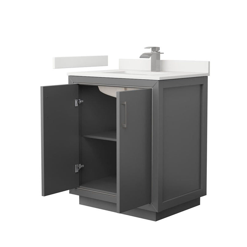 Icon 30" Free Standing Single Basin Vanity Set with Cabinet and Quartz Vanity Top - image 16