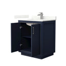 Icon 30" Free Standing Single Basin Vanity Set with Cabinet and Quartz Vanity Top - image 21