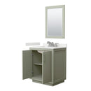 Icon 30" Free Standing Single Basin Vanity Set with Cabinet, Quartz Vanity Top, and Framed Mirror - image 18