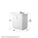 Icon 30" Free Standing Single Basin Vanity Set with Cabinet and Quartz Vanity Top - image 6