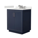 Icon 30" Free Standing Single Basin Vanity Set with Cabinet and Quartz Vanity Top - image 1