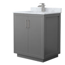 Icon 30" Free Standing Single Basin Vanity Set with Cabinet and Marble Vanity Top - image 1