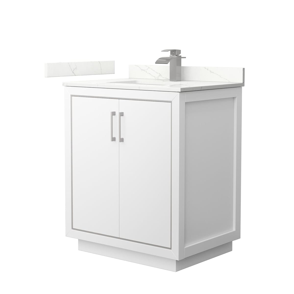 Icon 30" Free Standing Single Basin Vanity Set with Cabinet and Quartz Vanity Top