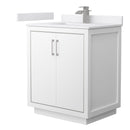 Icon 30" Free Standing Single Basin Vanity Set with Cabinet and Cultured Marble Vanity Top - image 1
