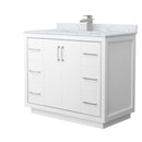 Icon 42" Free Standing Single Basin Vanity Set with Cabinet and Marble Vanity Top - image 1