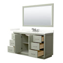 Icon 60" Free Standing Single Basin Vanity Set with Cabinet, Quartz Vanity Top, and Framed Mirror - image 19