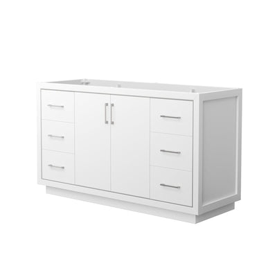 Icon 60" Single Free Standing Vanity Cabinet Only - Less Vanity Top - image 1