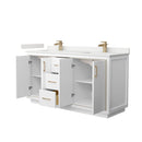 Icon 66" Free Standing Double Basin Vanity Set with Cabinet and Quartz Vanity Top - image 13