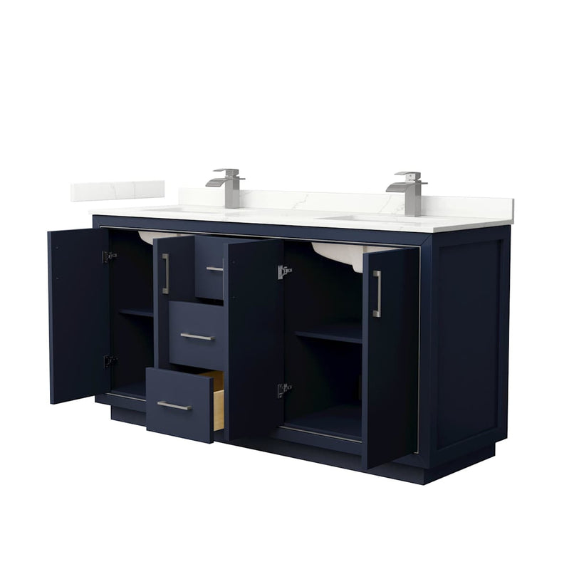 Icon 66" Free Standing Double Basin Vanity Set with Cabinet and Quartz Vanity Top - image 18