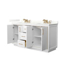 Icon 66" Free Standing Double Basin Vanity Set with Cabinet and Quartz Vanity Top - image 12
