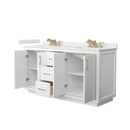 Icon 66" Free Standing Double Basin Vanity Set with Cabinet and Quartz Vanity Top - image 13