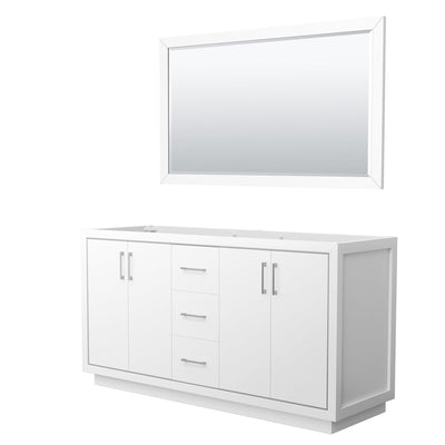 Icon 66" Double Free Standing Vanity Cabinet - Less Vanity Top - image 1
