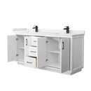 Icon 72" Free Standing Double Basin Vanity Set with Cabinet and Quartz Vanity Top - image 11