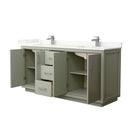 Icon 72" Free Standing Double Basin Vanity Set with Cabinet and Quartz Vanity Top - image 20