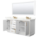 Icon 72" Free Standing Double Basin Vanity Set with Cabinet, Quartz Vanity Top, and Framed Mirror - image 16