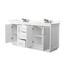 Icon 72" Free Standing Double Basin Vanity Set with Cabinet and Quartz Vanity Top - image 2