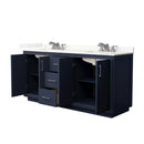 Icon 72" Free Standing Double Basin Vanity Set with Cabinet and Quartz Vanity Top - image 17
