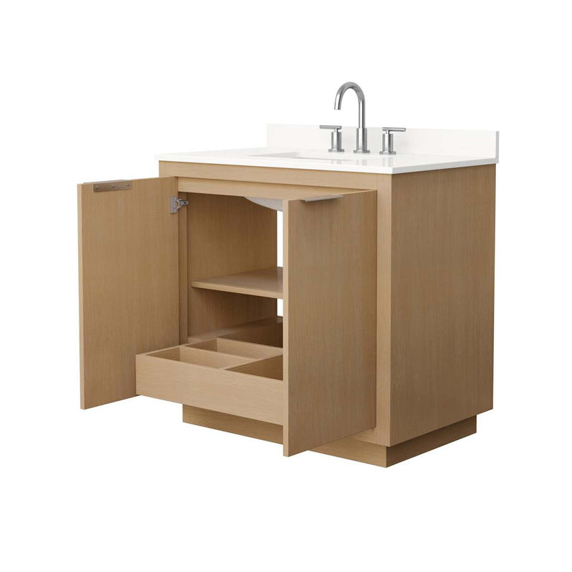 Maroni 36" Free Standing Single Basin Vanity Set with Cabinet and Quartz Vanity Top - image 4