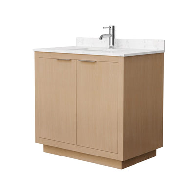 Maroni 36" Free Standing Single Basin Vanity Set with Cabinet and Cultured Marble Vanity Top - image 1