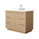 Maroni 42" Free Standing Single Basin Vanity Set with Cabinet and Quartz Vanity Top - image 1