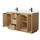 Maroni 60" Free Standing Double Basin Vanity Set with Cabinet and Quartz Vanity Top - image 6