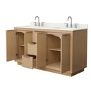 Maroni 60" Free Standing Double Basin Vanity Set with Cabinet and Quartz Vanity Top - image 2