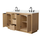 Maroni 60" Free Standing Double Basin Vanity Set with Cabinet and Quartz Vanity Top - image 6