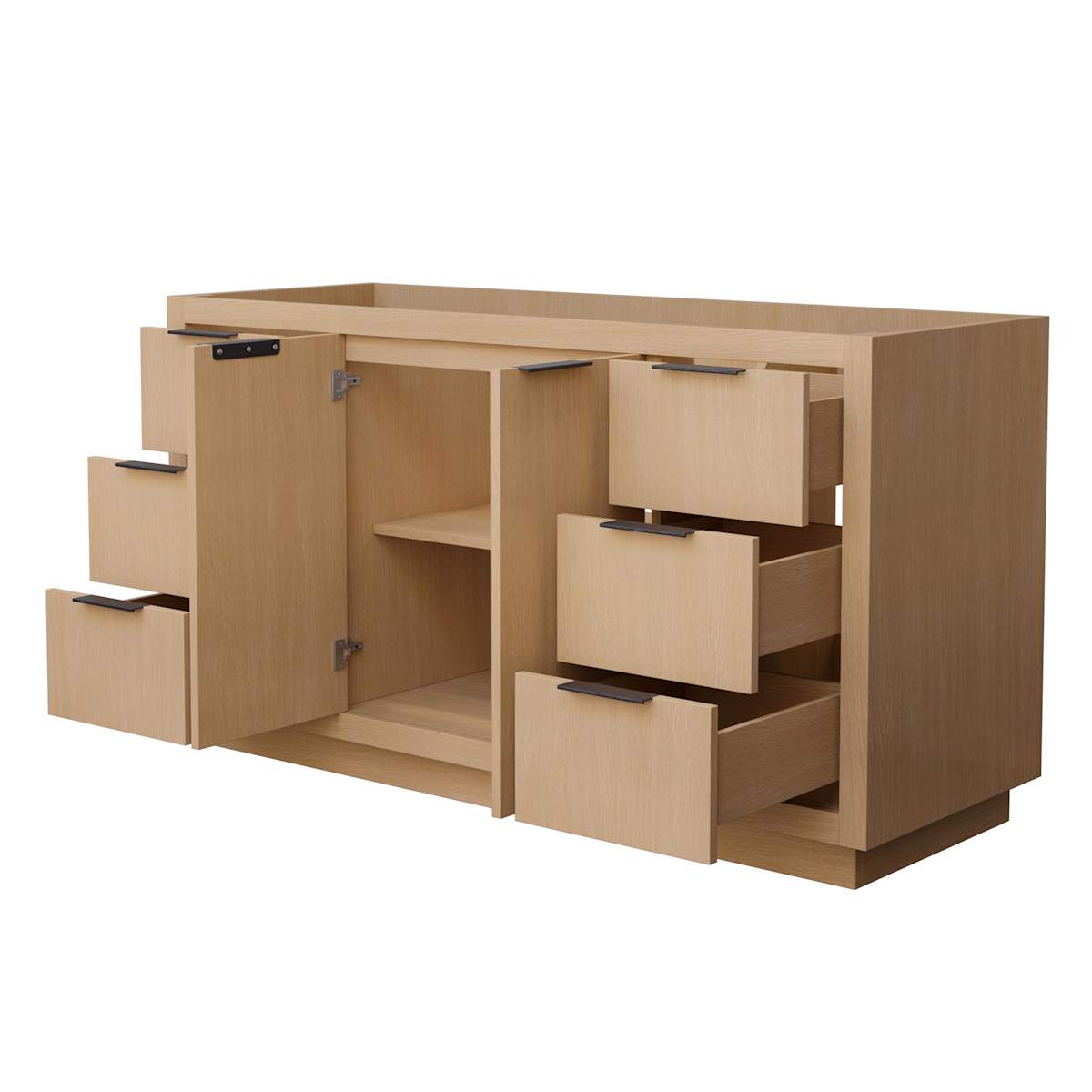 Maroni 60" Single Free Standing Vanity Cabinet Only - Less Vanity Top