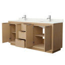 Maroni 72" Free Standing Double Basin Vanity Set with Cabinet and Quartz Vanity Top - image 2