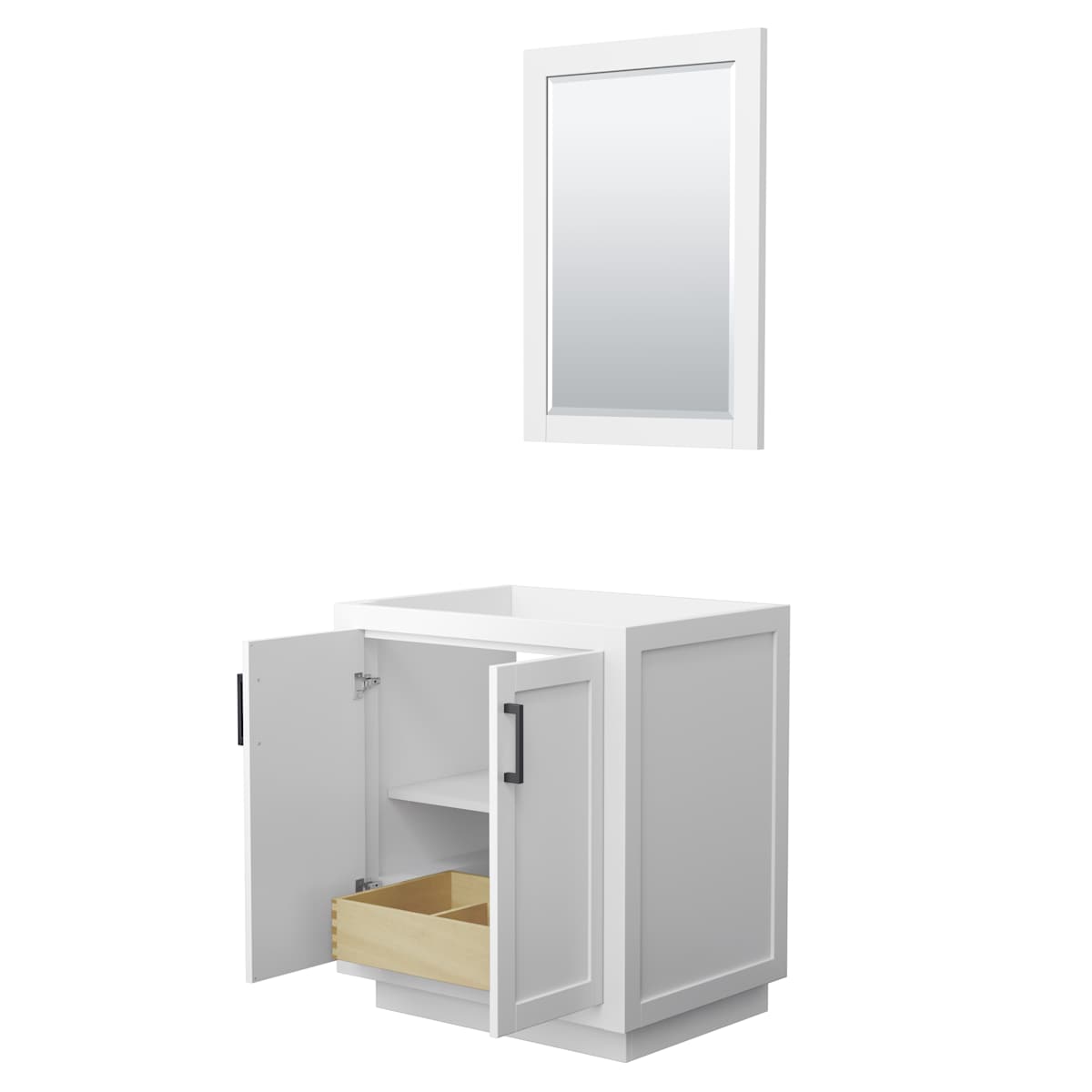 Miranda 30" Single Free Standing Vanity Cabinet - Less Vanity Top