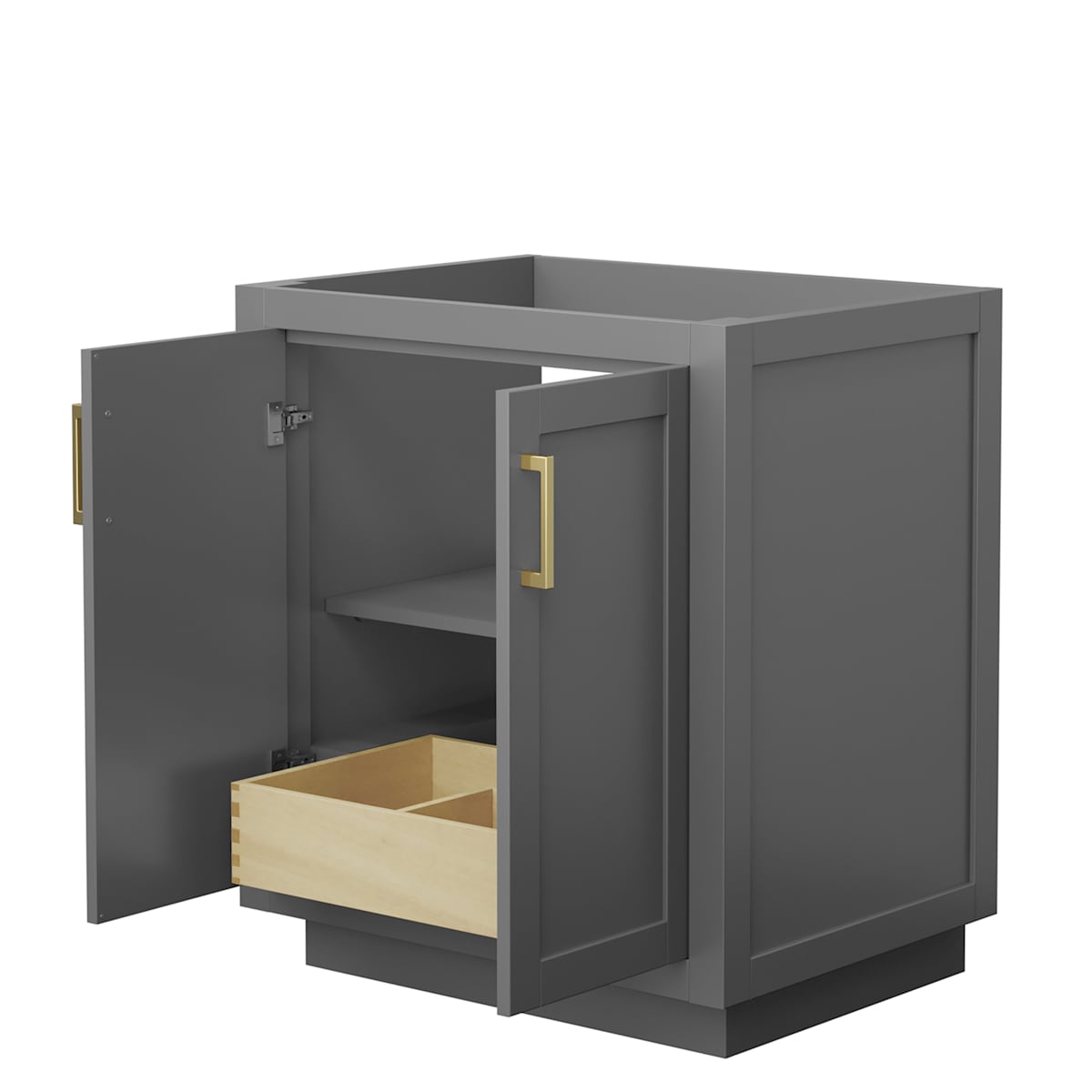 Miranda 30" Single Free Standing Vanity Cabinet Only - Less Vanity Top
