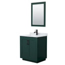 Miranda 30" Free Standing Single Basin Vanity Set with Cabinet, Marble Vanity Top, and Framed Mirror - image 16