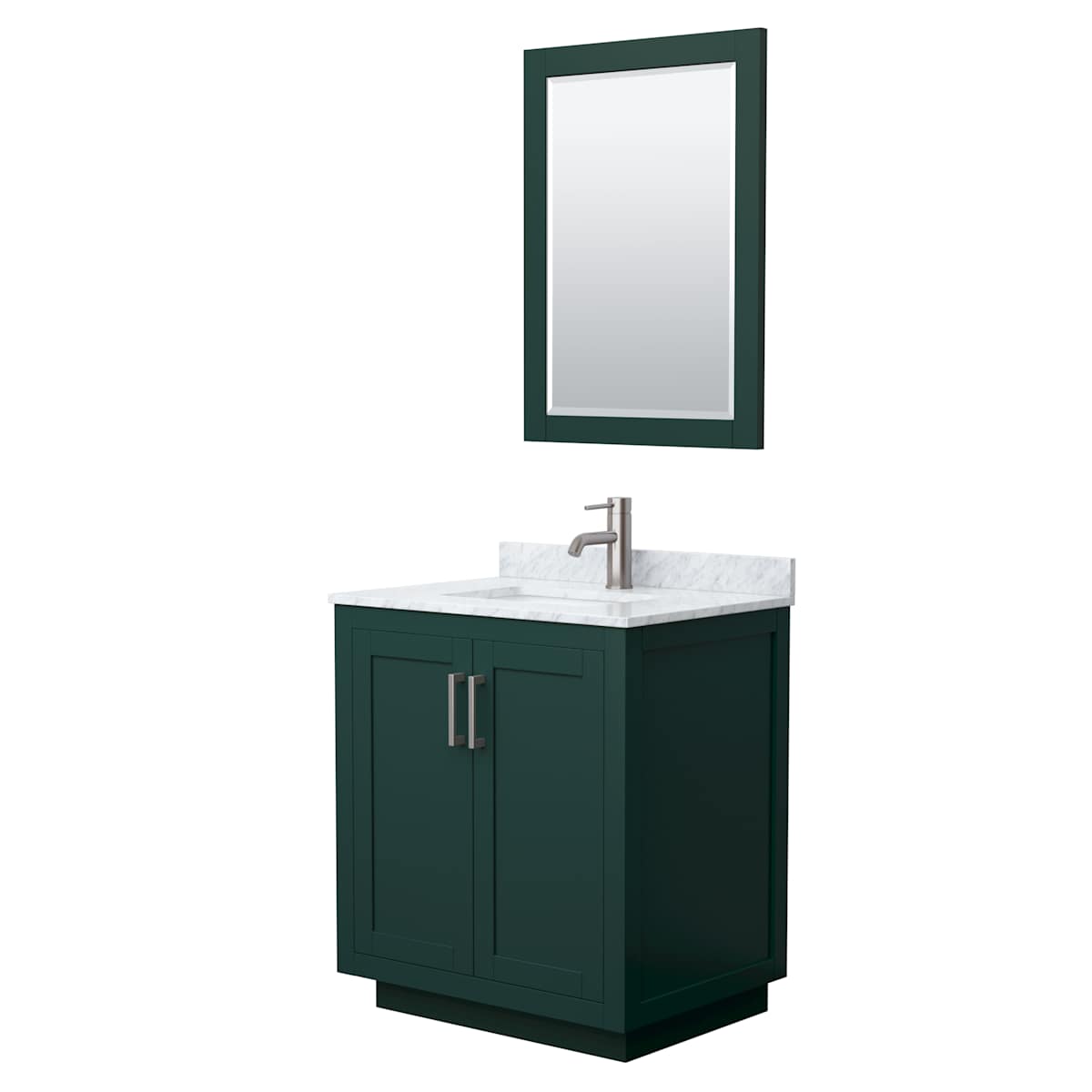 Miranda 30" Free Standing Single Basin Vanity Set with Cabinet, Marble Vanity Top, and Framed Mirror - image 18