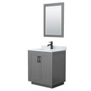 Miranda 30" Free Standing Single Basin Vanity Set with Cabinet, Marble Vanity Top, and Framed Mirror - image 20