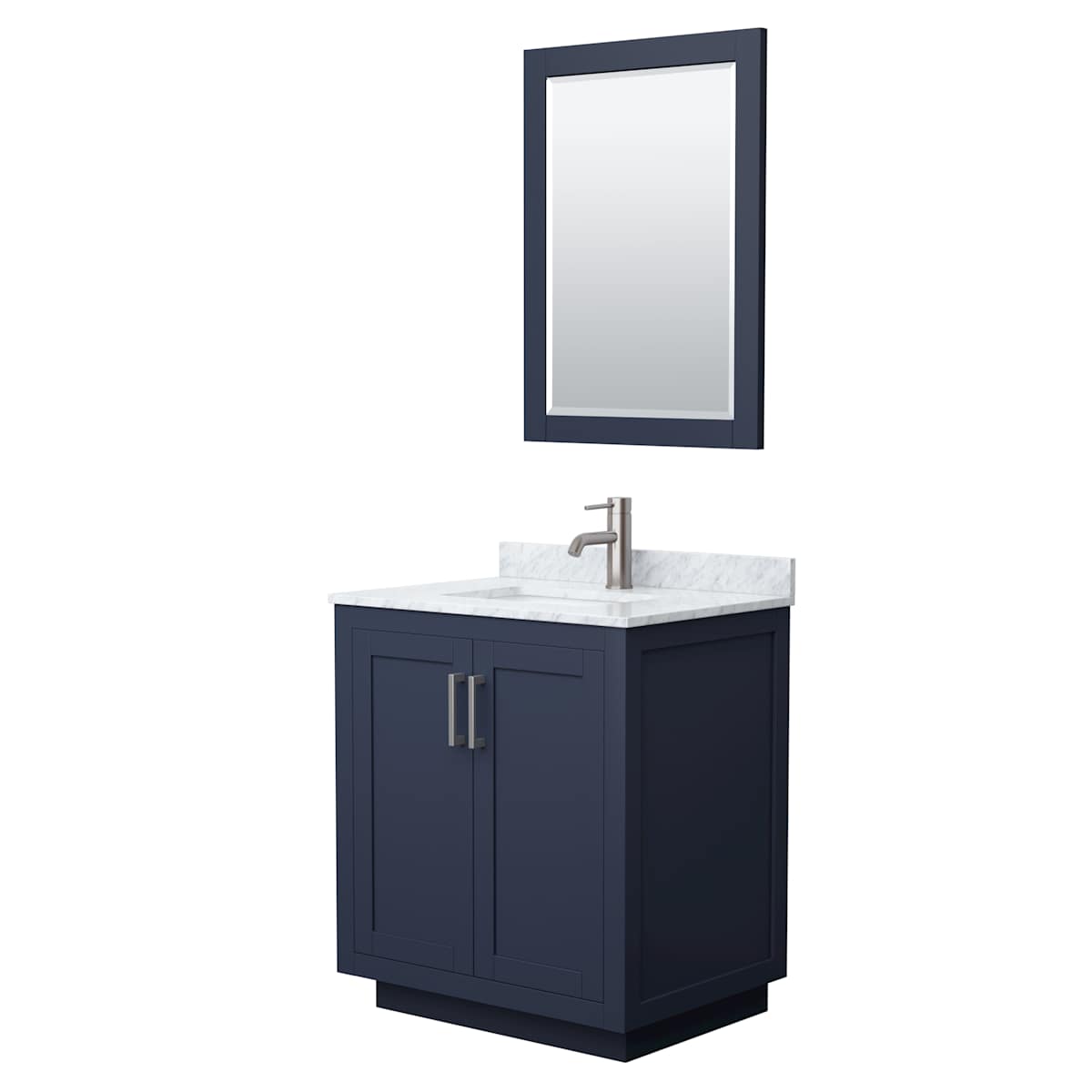 Miranda 30" Free Standing Single Basin Vanity Set with Cabinet, Marble Vanity Top, and Framed Mirror - image 21