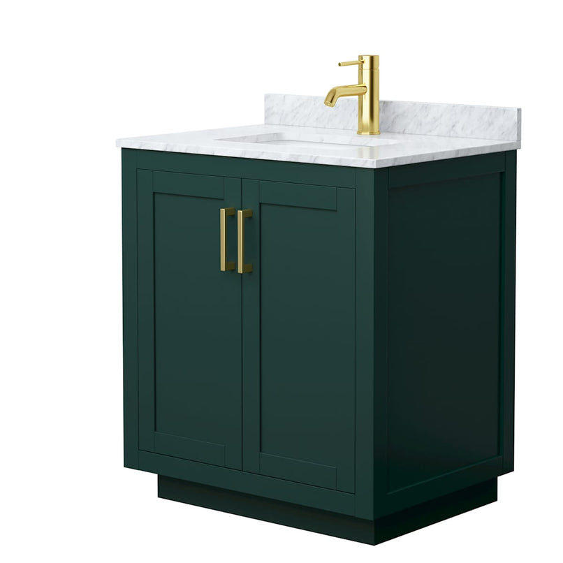 Miranda 30" Free Standing Single Basin Vanity Set with Cabinet and Marble Vanity Top - image 14