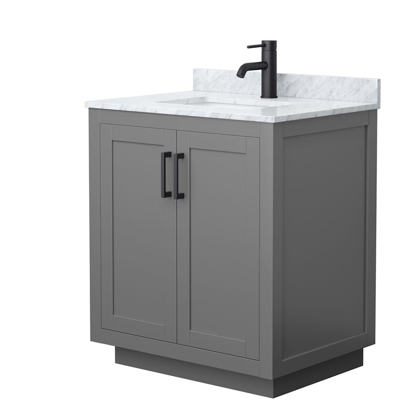 Miranda 30" Free Standing Single Basin Vanity Set with Cabinet and Marble Vanity Top - image 15