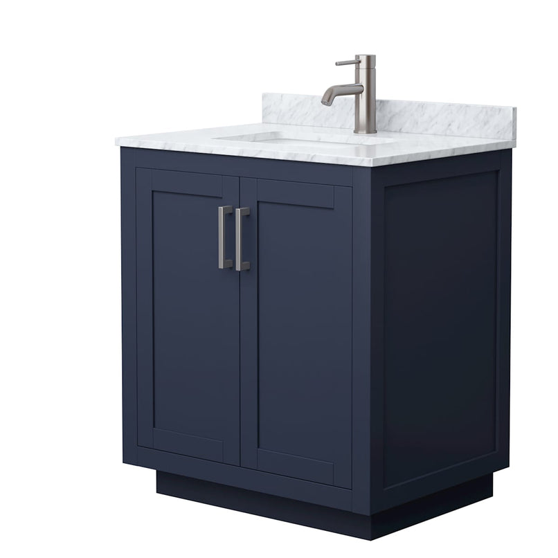 Miranda 30" Free Standing Single Basin Vanity Set with Cabinet and Marble Vanity Top - image 16