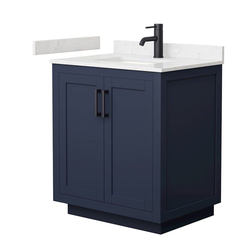 Miranda 30" Free Standing Single Basin Vanity Set with Cabinet and Cultured Marble Vanity Top - image 2