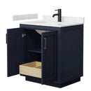 Miranda 30" Free Standing Single Basin Vanity Set with Cabinet and Cultured Marble Vanity Top - image 3