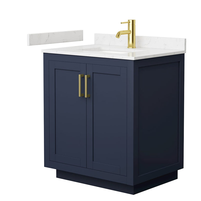 Miranda 30" Free Standing Single Basin Vanity Set with Cabinet and Cultured Marble Vanity Top - image 7