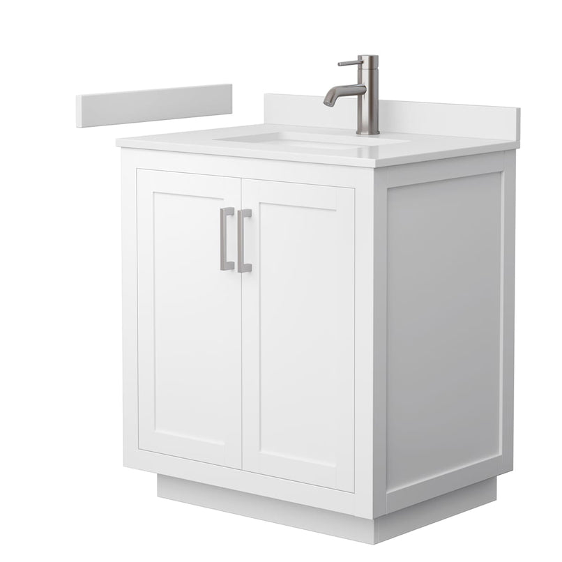 Miranda 30" Free Standing Single Basin Vanity Set with Cabinet and Cultured Marble Vanity Top - image 10