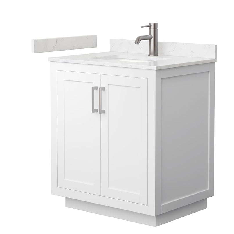 Miranda 30" Free Standing Single Basin Vanity Set with Cabinet and Cultured Marble Vanity Top - image 11