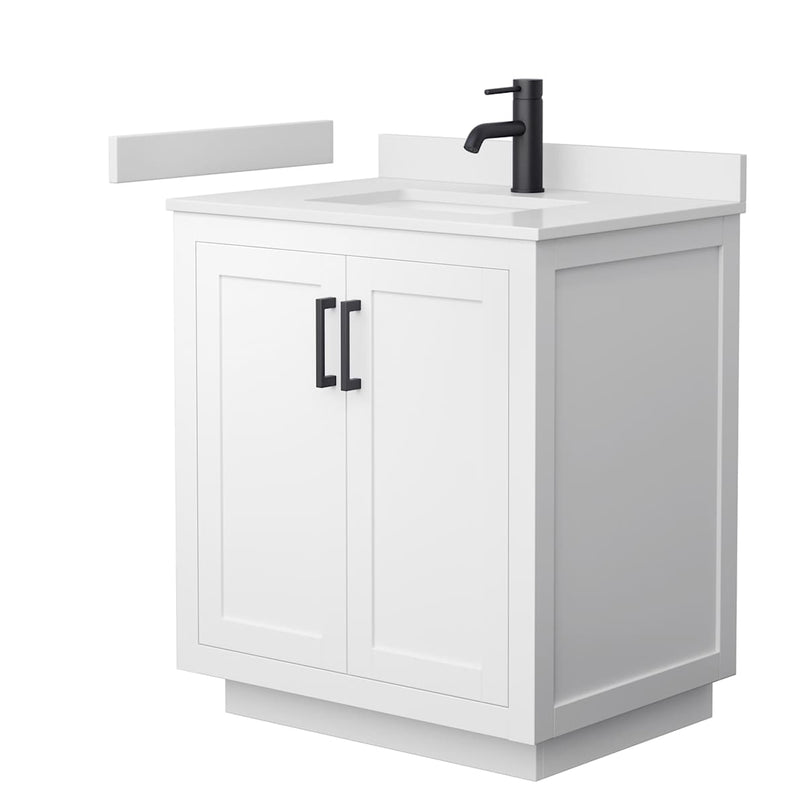 Miranda 30" Free Standing Single Basin Vanity Set with Cabinet and Cultured Marble Vanity Top - image 14