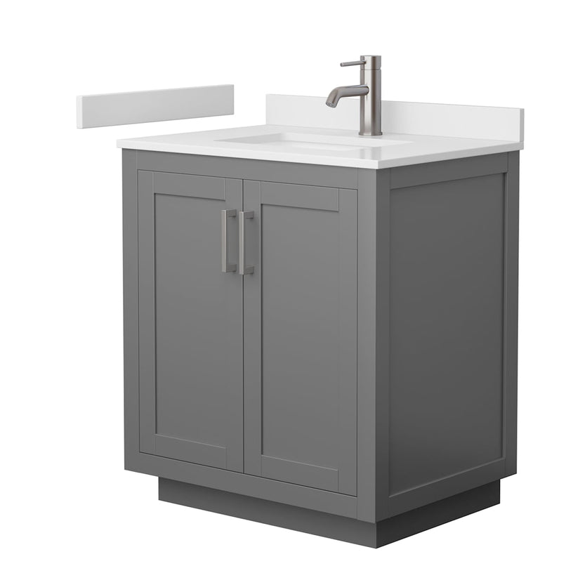 Miranda 30" Free Standing Single Basin Vanity Set with Cabinet and Cultured Marble Vanity Top - image 16