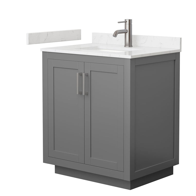 Miranda 30" Free Standing Single Basin Vanity Set with Cabinet and Cultured Marble Vanity Top - image 17