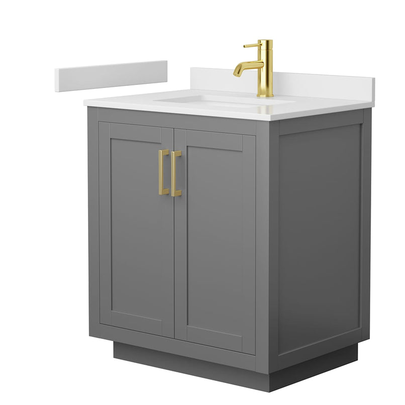 Miranda 30" Free Standing Single Basin Vanity Set with Cabinet and Cultured Marble Vanity Top - image 20